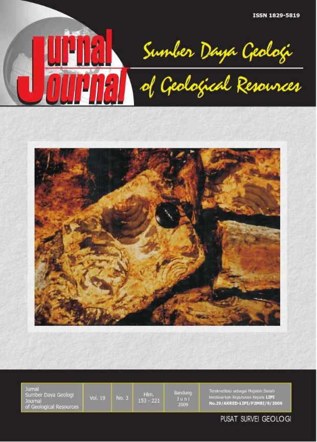 					View Vol. 19 No. 3 (2009): Jurnal Sumber Daya Geologi
				
