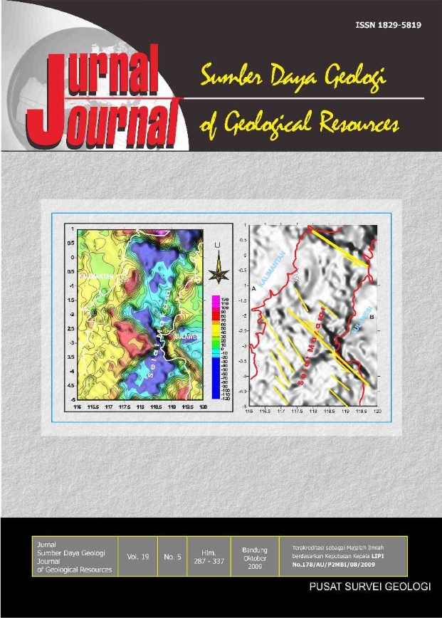 					View Vol. 19 No. 5 (2009): Jurnal Sumber Daya Geologi
				