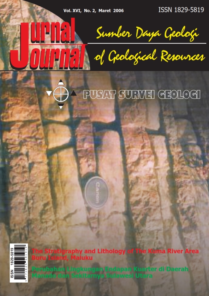 					View Vol. 16 No. 2 (2006): Jurnal Sumber Daya Geologi
				