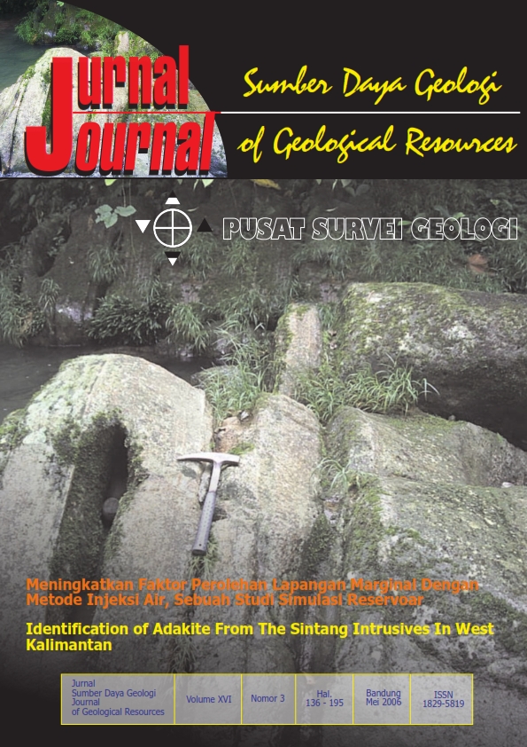 					View Vol. 16 No. 3 (2006): Jurnal Sumber Daya Geologi
				