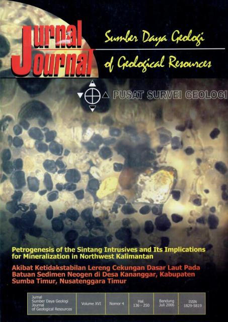 					View Vol. 16 No. 4 (2006): Jurnal Sumber Daya Geologi
				