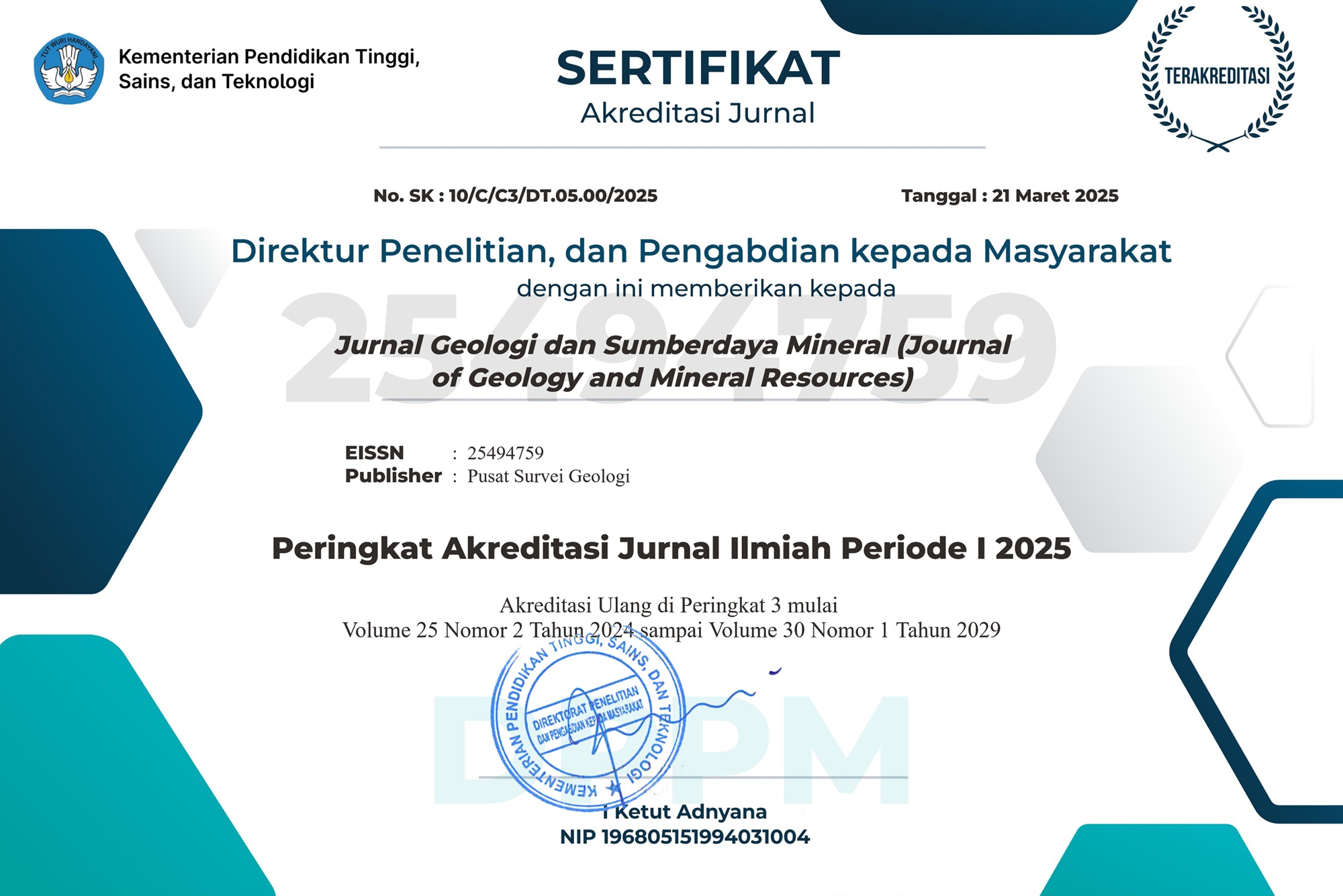 Akreditasi JGSM 2025